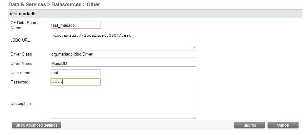 CF Admin Data Source